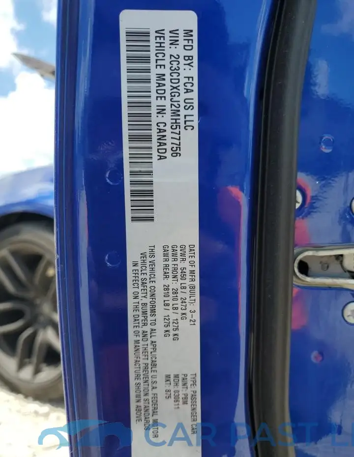 2C3CDXGJ2MH577756# 13