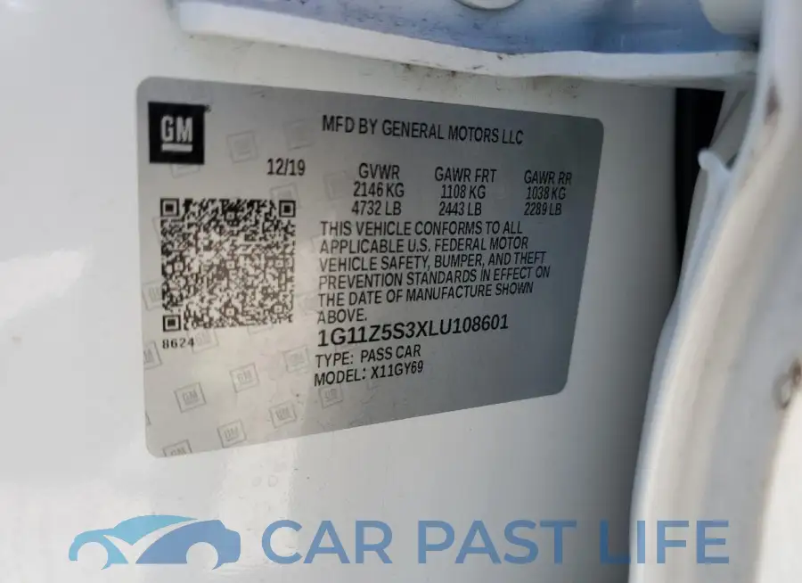 1G11Z5S3XLU108601# 12