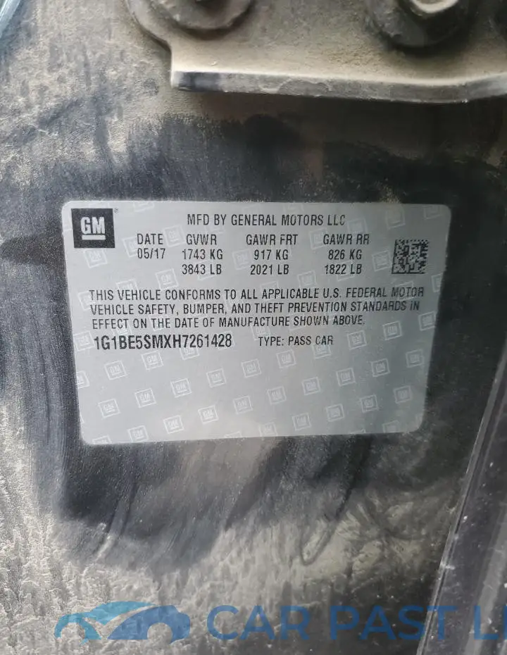 1G1BE5SMXH7261428# 12
