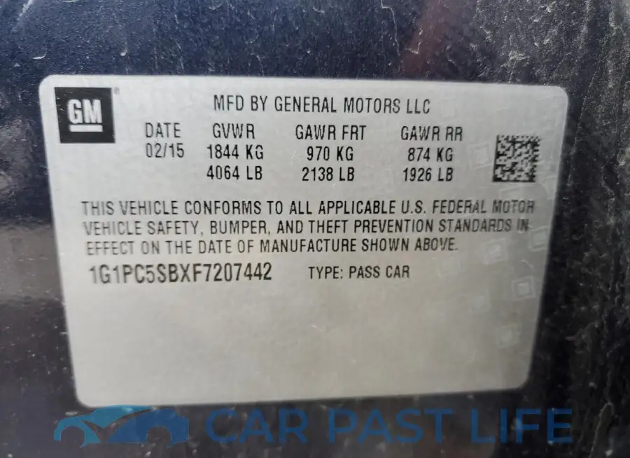 1G1PC5SBXF7207442# 12