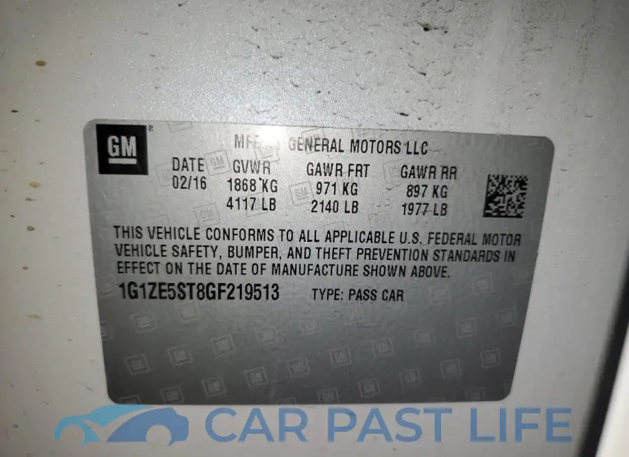 1G1ZE5ST8GF219513# 12