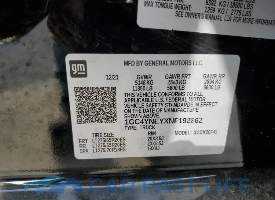 1GC4YNEYXNF192862# 13