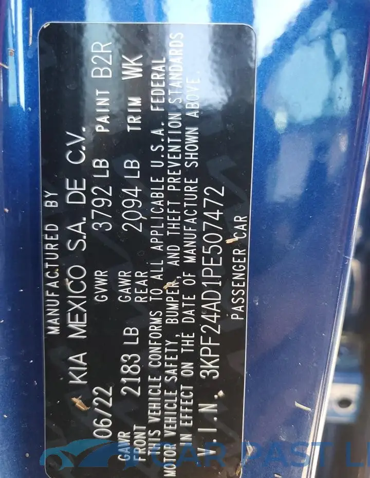 3KPF24AD1PE507472# 10
