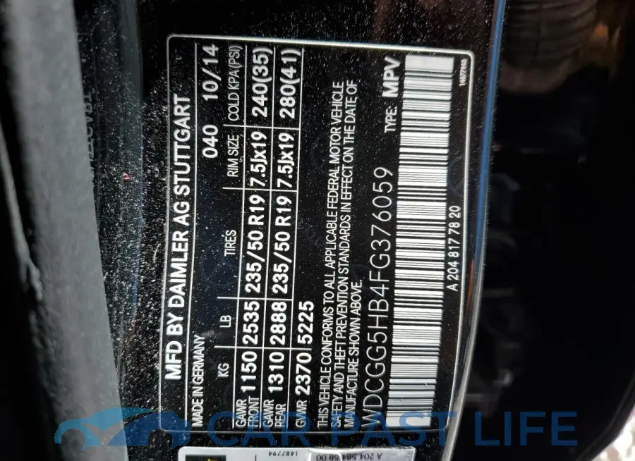 WDCGG5HB4FG376059# 14