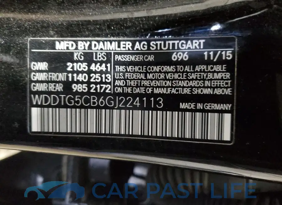 WDDTG5CB6GJ224113# 12