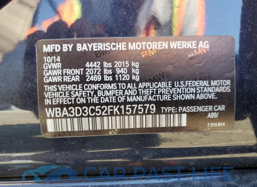 WBA3D3C52FK157579# 13