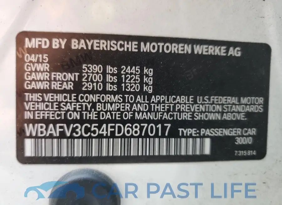 WBAFV3C54FD687017# 12