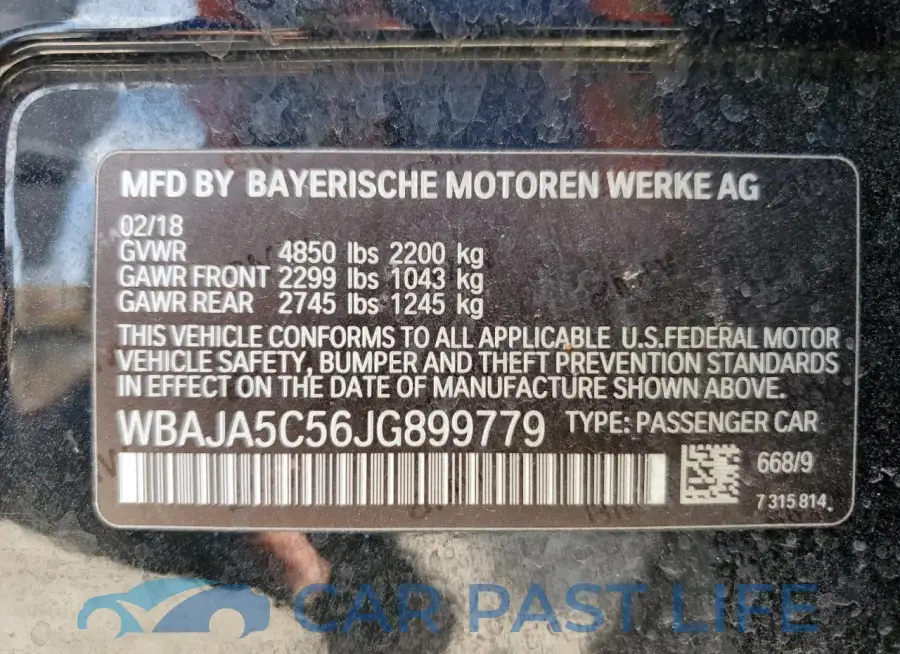 WBAJA5C56JG899779# 12