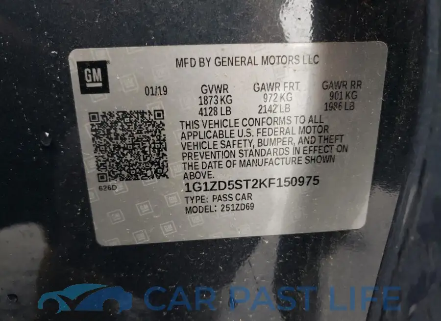 1G1ZD5ST2KF150975# 12