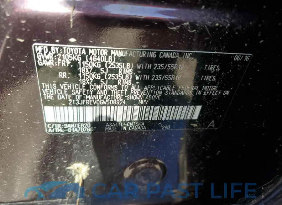 2T3JFREV0GW508924# 13