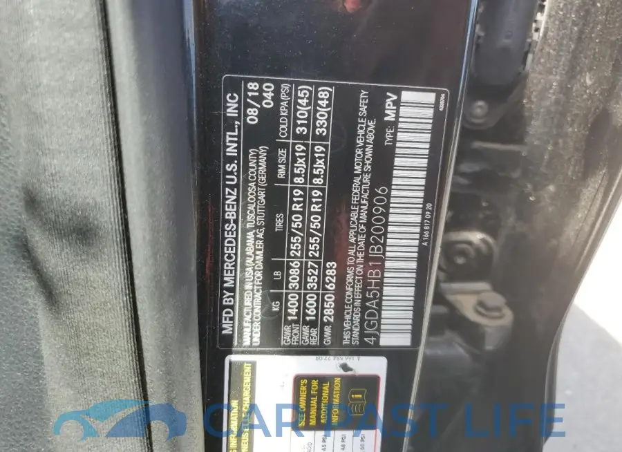 4JGDA5HB1JB200906# 13