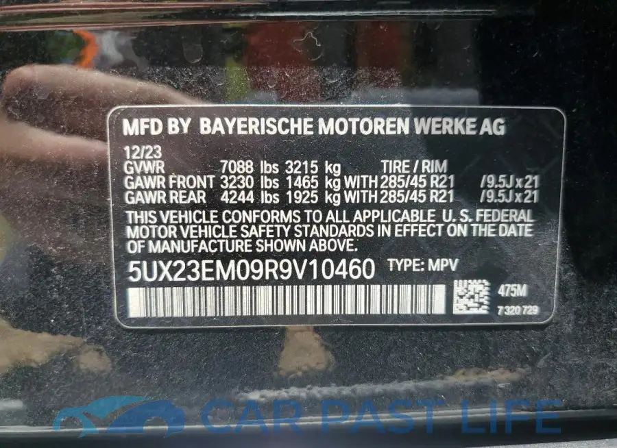 5UX23EM09R9V10460# 13