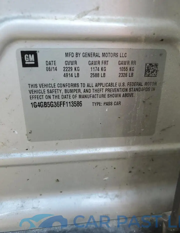 1G4GB5G36FF113586# 13