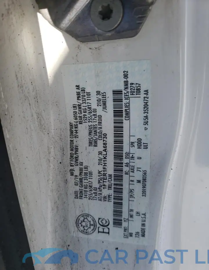 1FTER1FH1KLA68730# 12