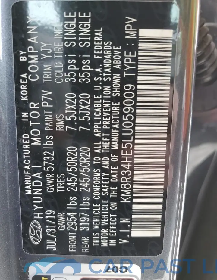 KM8R34HE5LU059009# 14