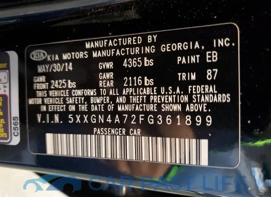 5XXGN4A72FG361899# 12