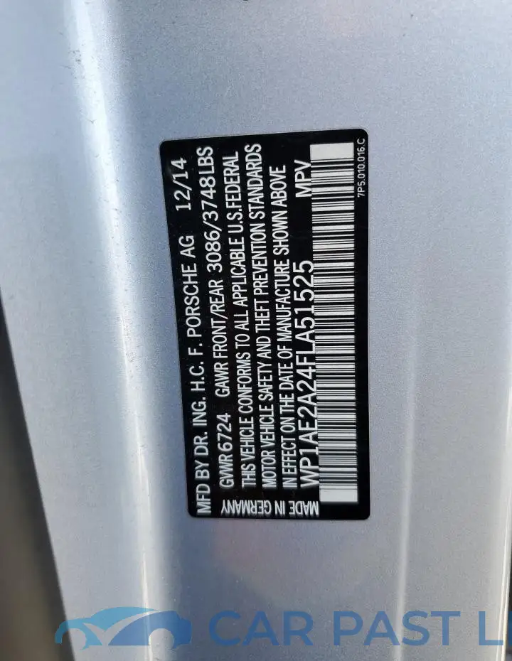 WP1AE2A24FLA51525# 13