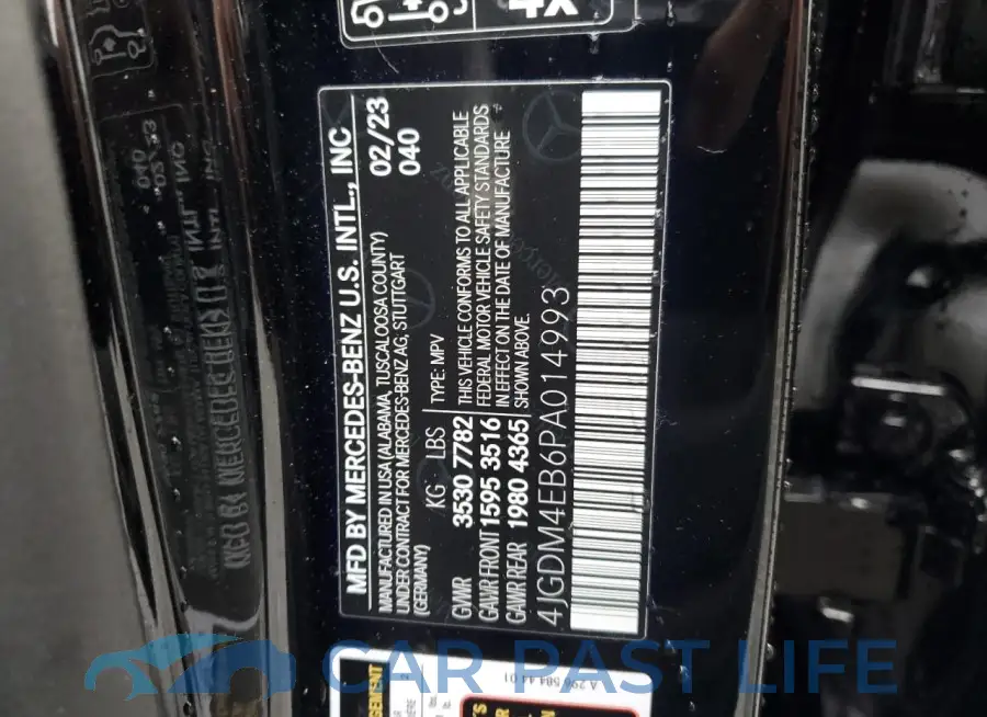 4JGDM4EB6PA014993# 13