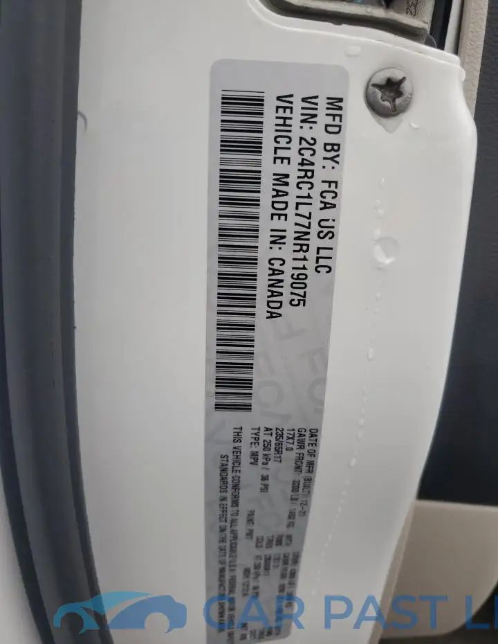 2C4RC1L77NR119075# 13