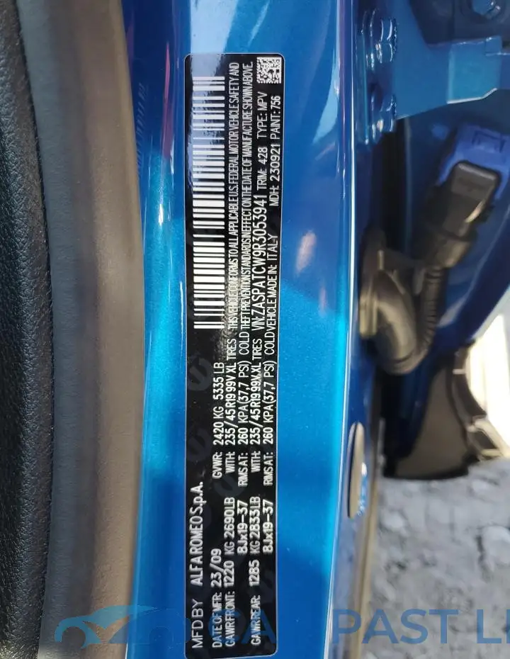 ZASPATCW9R3053941# 13