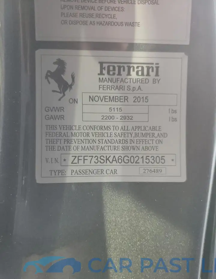 ZFF73SKA6G0215305# 13