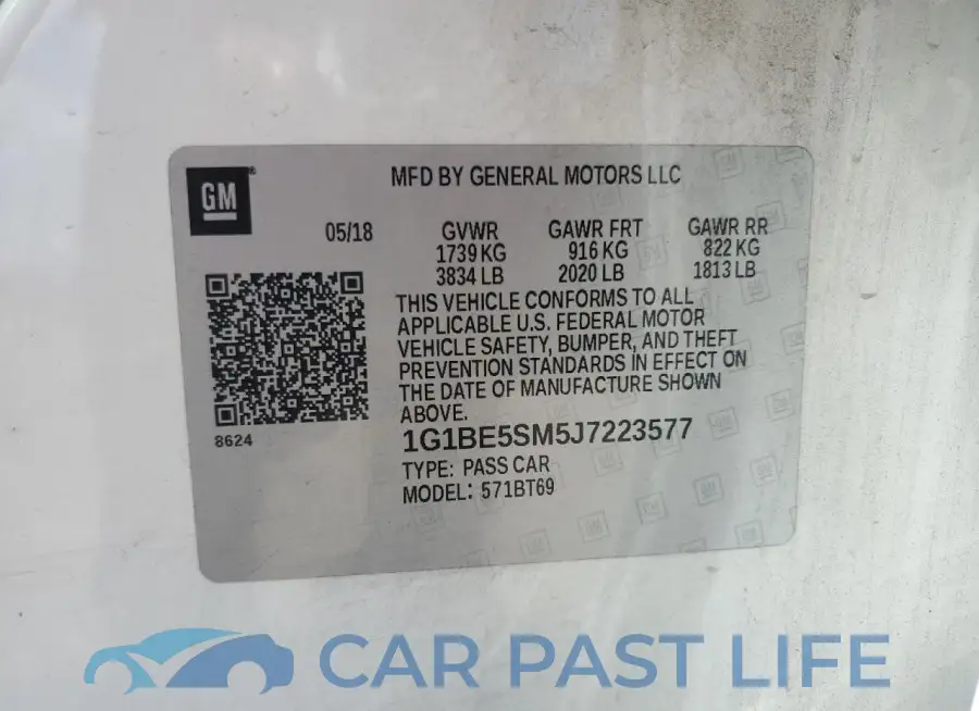 1G1BE5SM5J7223577# 12