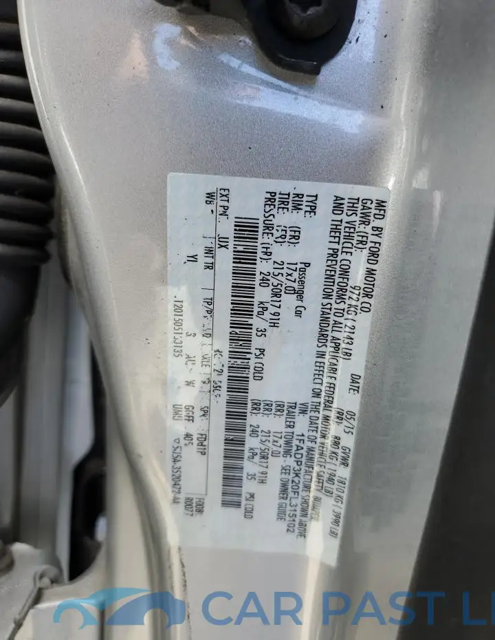 1FADP3K20FL315102# 12
