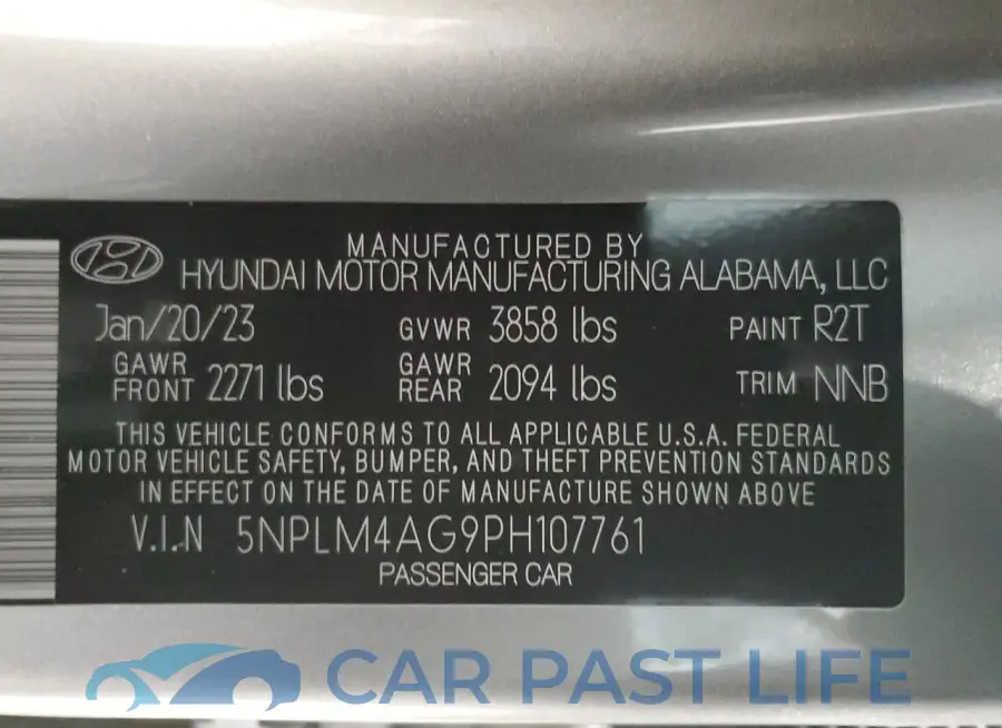 5NPLM4AG9PH107761# 13