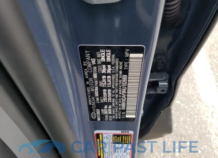 KM8KNDAF9NU102669# 12