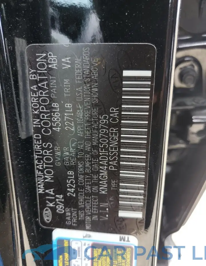 KNAGM4AD1F5079795# 12