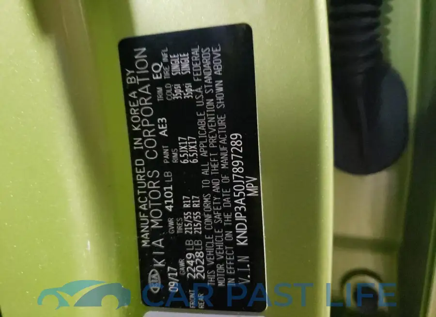 KNDJP3A50J7897289# 14