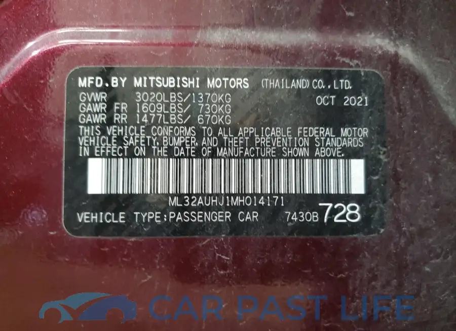 ML32AUHJ1MH014171# 12