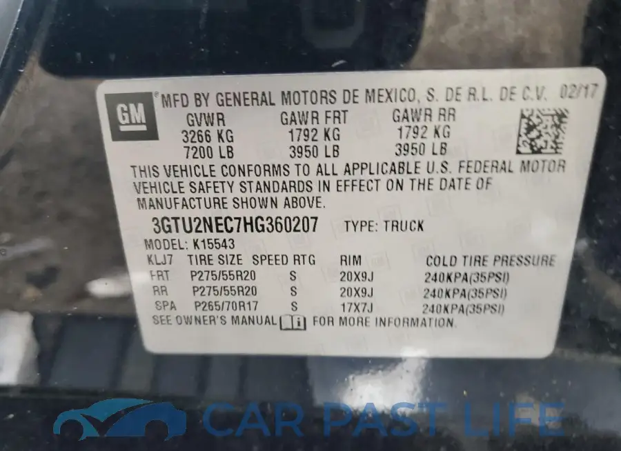 3GTU2NEC7HG360207# 14