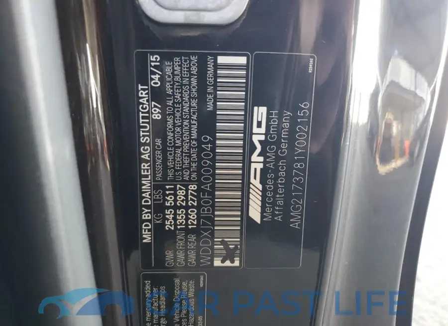 WDDXJ7JB0FA009049# 12