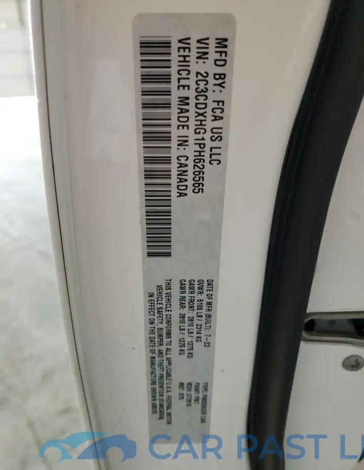 2C3CDXHG1PH626565# 13
