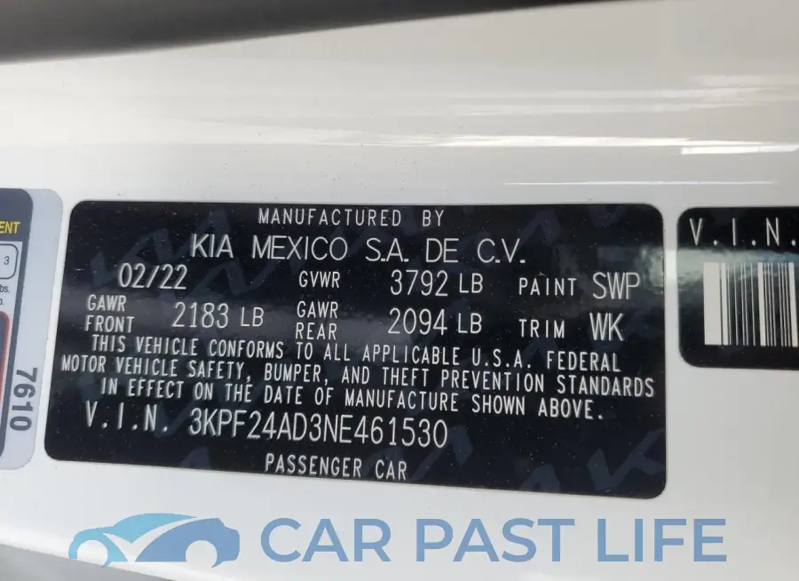 3KPF24AD3NE461530# 12