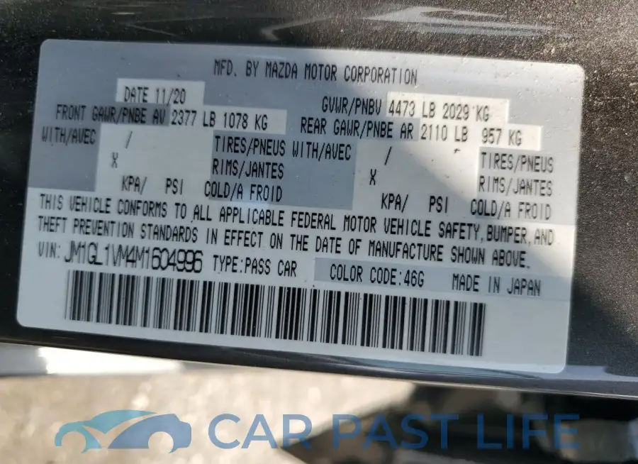 JM1GL1VM4M1604996# 12