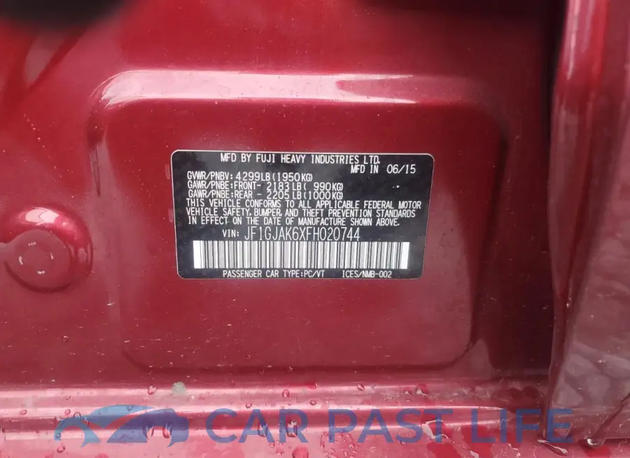 JF1GJAK6XFH020744# 13