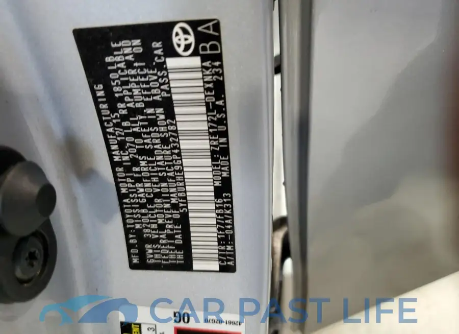 5YFBURHE9GP432782# 12