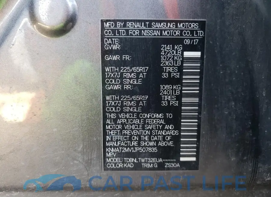 KNMAT2MV1JP507835# 12
