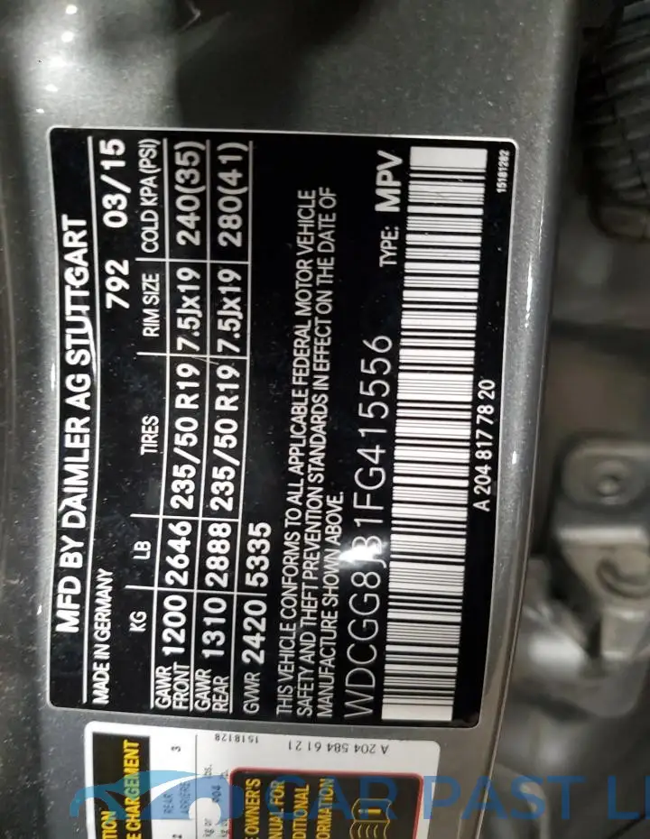 WDCGG8JB1FG415556# 12