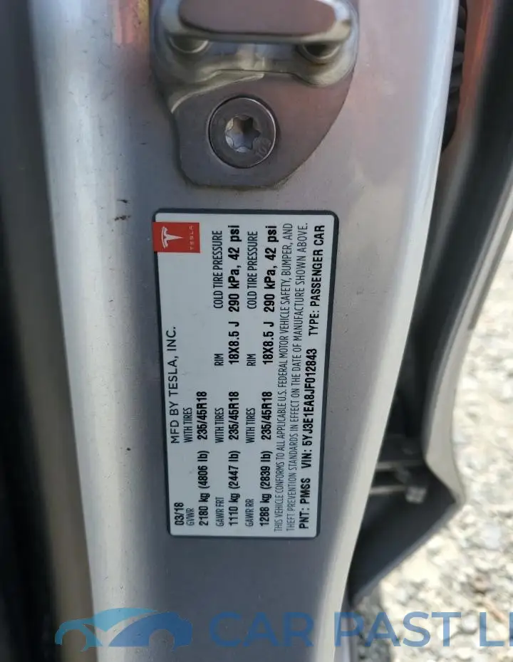 5YJ3E1EA8JF012843# 12