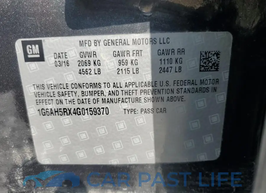 1G6AH5RX4G0159370# 13
