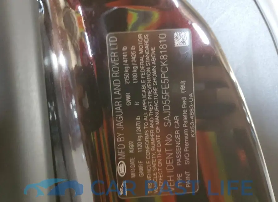 SAJD55FE5PCK81810# 12