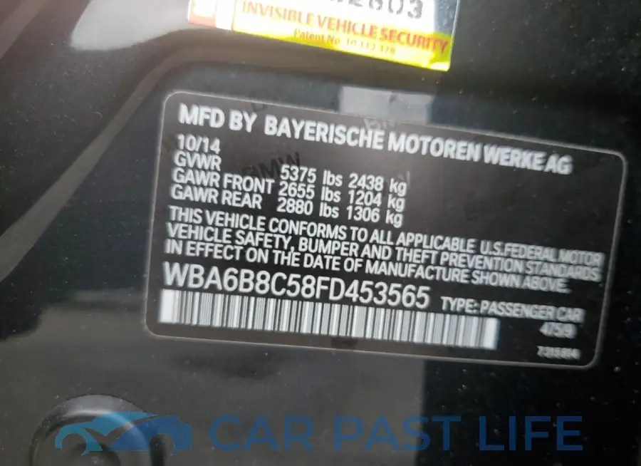 WBA6B8C58FD453565# 12