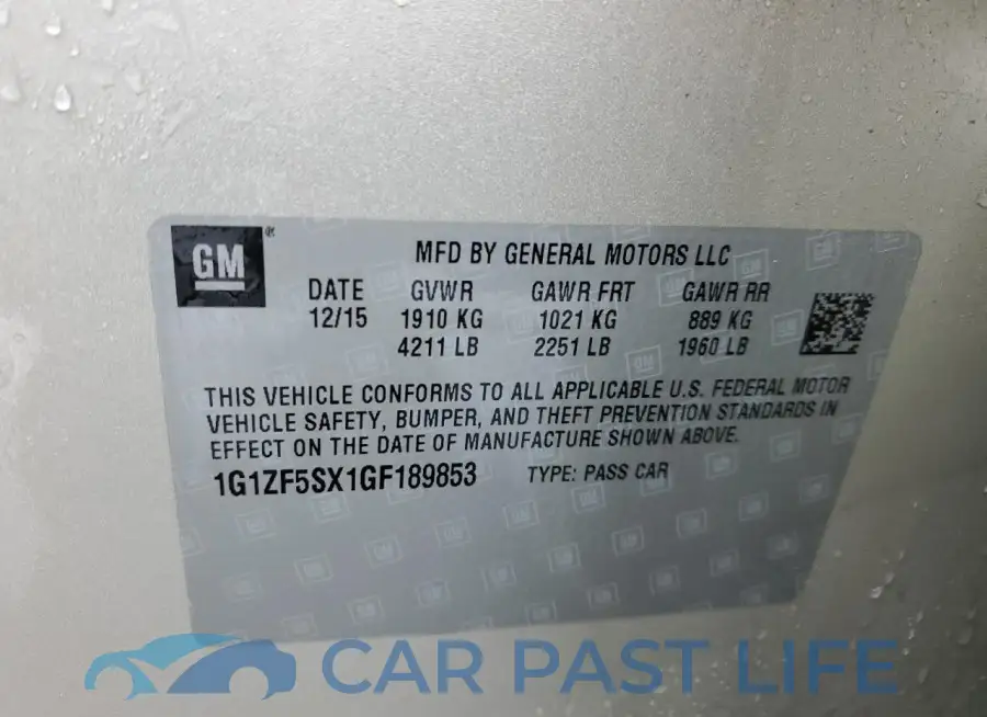 1G1ZF5SX1GF189853# 12