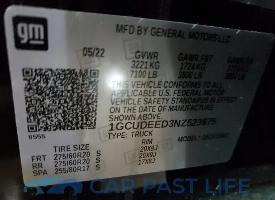 1GCUDEED3NZ523675# 12