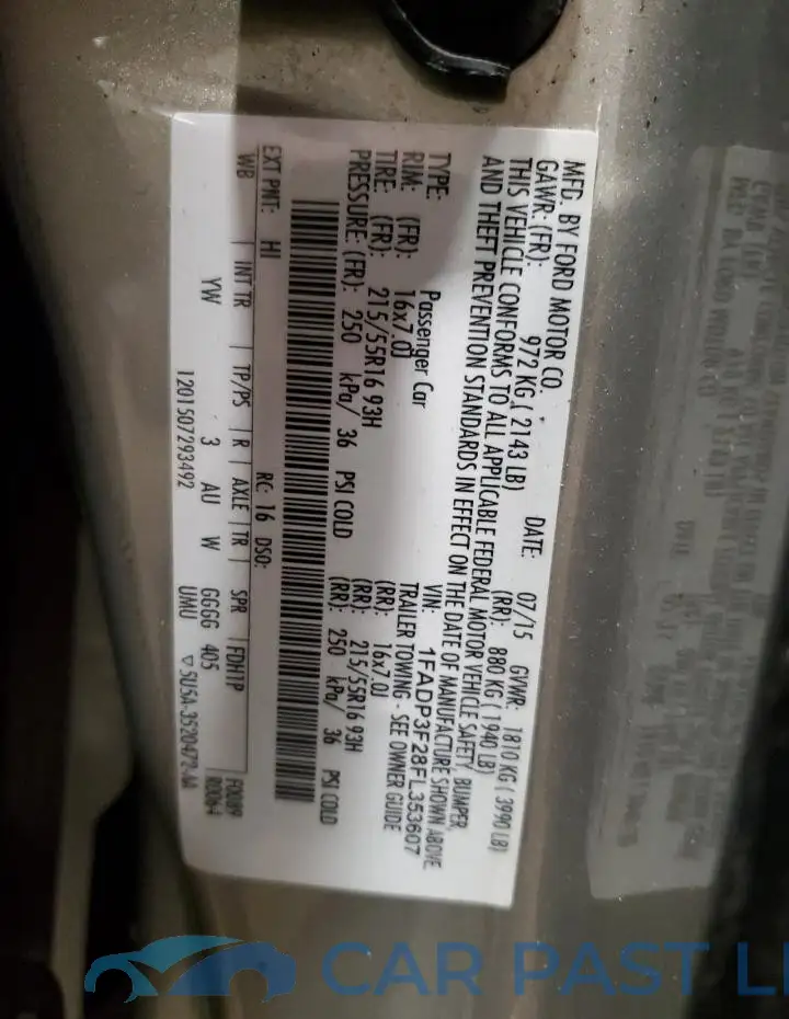 1FADP3F28FL353607# 13