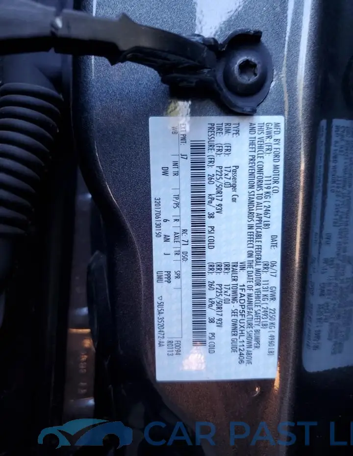 1FADP5FUXHL112406# 12
