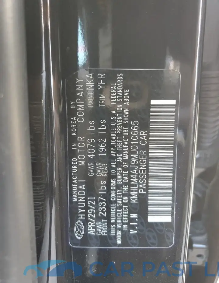 KMHLM4AJ9MU010665# 13